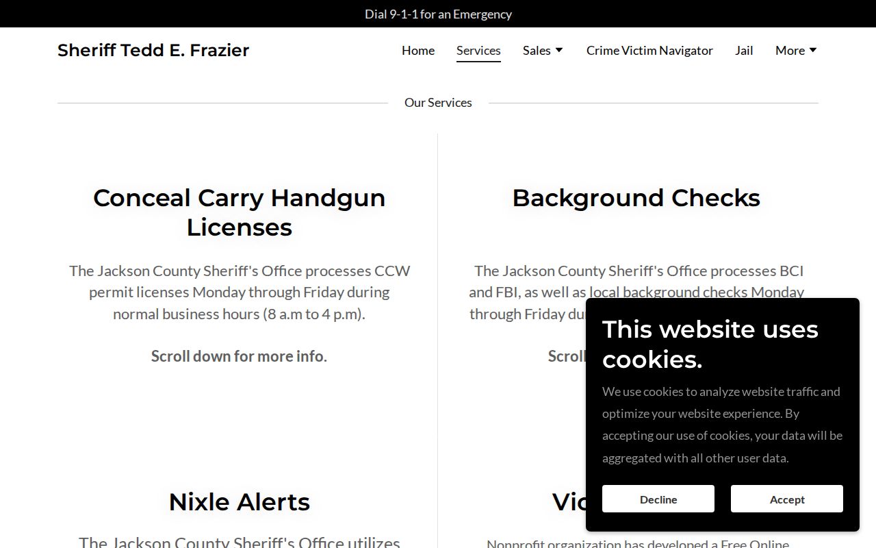 Jackson County booking record public records instructions